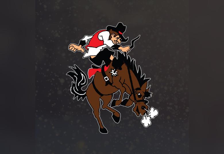 The westerner logo, a man riding a horse.
