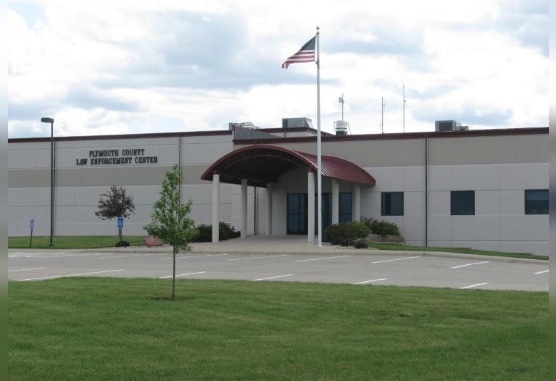 The exterior of the Plymouth County Iowa Law Enforcement Center.