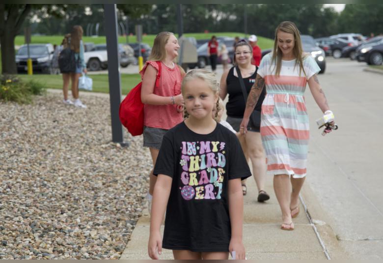 Haylee Jacobs channels her inner Taylor Swift, and lets everyone know she is in “her third grade era” with a customized t-shirt.